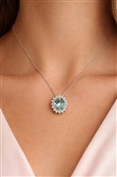 Collar Mirco Visconti Mujer in Oro blanco Acquamarina 1.62 Ct IE68/20C - IE68/20C